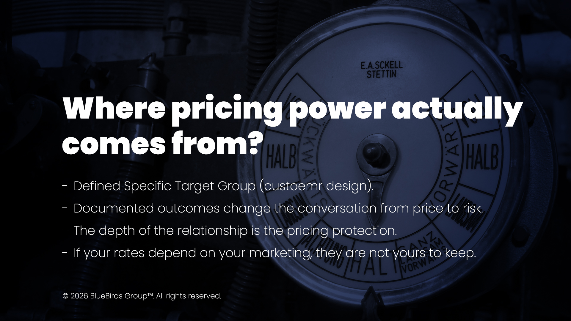 Structural components of pricing power including specificity documented outcomes relationship depth and independence from founder visibility